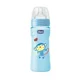 Biberon din plastic Chicco Boy Well Being Colorat cu tetina din silicon, 330 ml foto