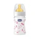 Бутылочка стеклянная Chicco Girl Well Being с латексной соской, 150 мл