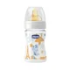 Biberon din plastic Chicco Boy Well Being cu tetina din latex, flux normal, 150 ml foto