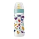 Biberon din plastic Chicco Well Being IRONIC cu tetina din latex, 330 ml foto