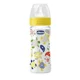 Biberon din plastic Chicco Well Being IRONIC cu tetina din silicon, flux reglabil, 250 ml foto