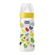 Biberon din plastic Chicco Well Being IRONIC cu tetina din silicon, 330 ml foto