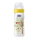 Biberon din plastic Chicco Well Being cu tetina din silicon, 330 ml foto