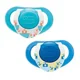 Suzeta cu inel Chicco Physio Compact din silicon Albastra (12+ luni), 2 buc. foto