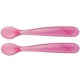 Ложки Chicco из мягкого силикона Pink (6+ мес.), 2 шт.