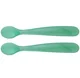 Ложки Chicco из мягкого силикона Blue (6+ мес.), 2 шт.