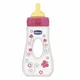 Biberon din plastic Chicco Girl Travelling cu tetina din latex, 240 ml foto
