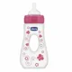 Biberon din plastic Chicco Girl Travelling cu tetina din silicon, 240 ml foto