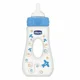 Biberon din plastic Chicco Boy Travelling cu tetina din silicon, 240 ml foto