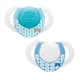 Suzeta cu inel Chicco Physio Compact din silicon Albastra (0-6 luni), 2 buc. foto