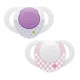 Suzeta cu inel Chicco Physio Compact din silicon Roz (0-6 luni), 2 buc. foto