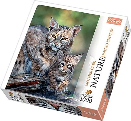 Puzzle Trefl Mother Care - Bobcat, USA, 1000 piese foto