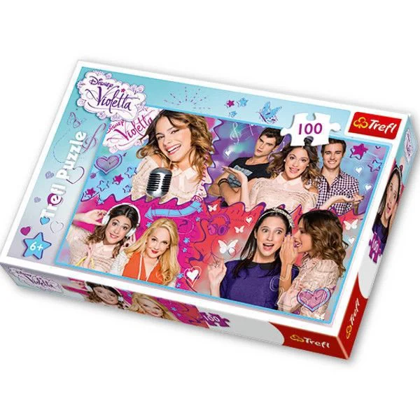 Puzzle Trefl Disney Violetta's crazy world, 100 piese foto
