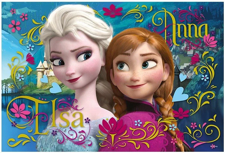 Puzzle Trefl Disney Frozen "Anna and Elsa", 100 piese foto