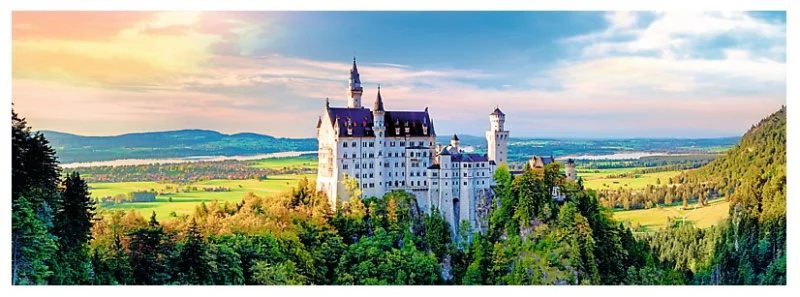 Puzzle Trefl Panorama - Neuschwanstein Castle, 1000 piese foto