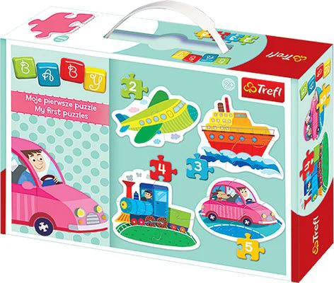 Puzzle Trefl Baby Classic - Vehicles, 4 in 1 (2+3+4+5 piese) foto