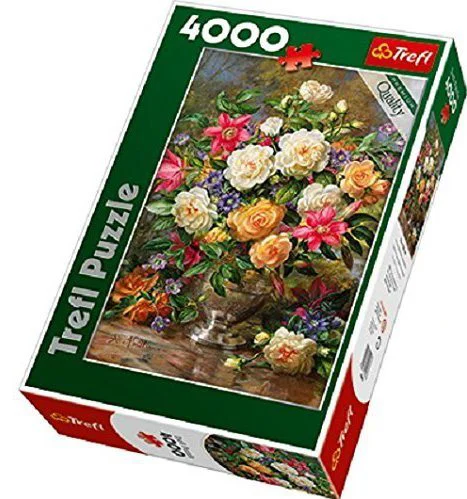 Puzzle Trefl Flowers for the Queen Elizabeth, 4000 piese foto