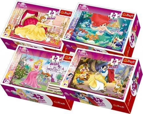 Puzzle Trefl Disney The Princesses, 54 MINI piese foto