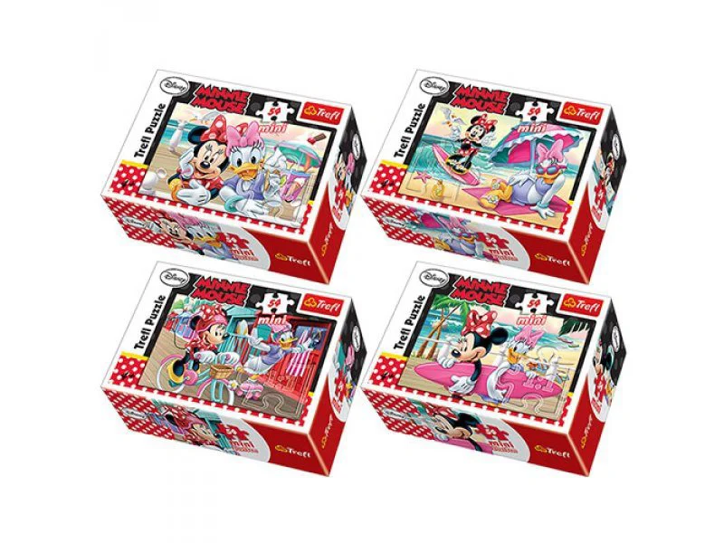 Puzzle Trefl Disney Minnie &amp; Daisi on holidays, 54 MINI piese foto
