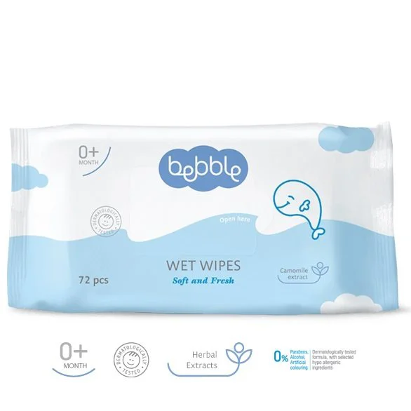 Servetele umede pentru copii Bebble, 72 buc. foto