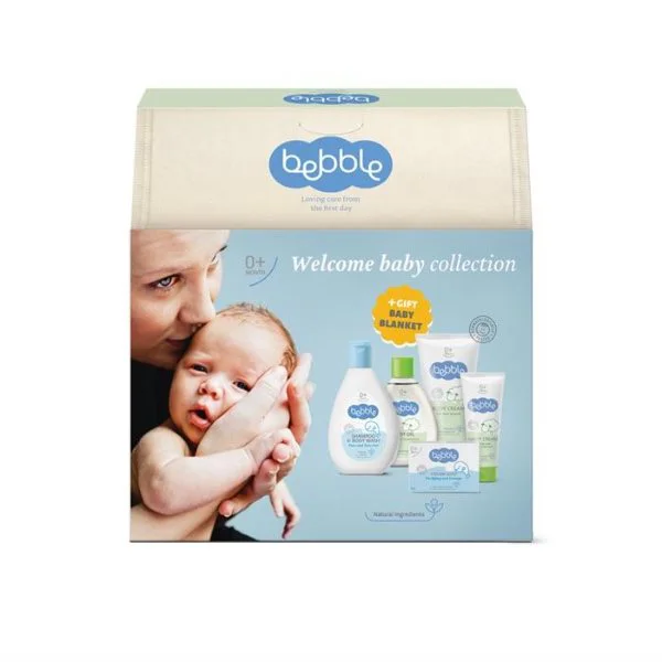 Набор Welcome Baby Bebble (Шампунь, крем, масло, крем под подгузник, мыло) + Подарок foto