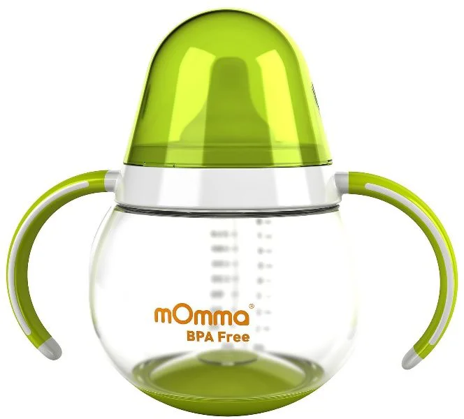 Canuta cu cioc moale anti-varsare Lansinoh-mOmma, verde (9+ luni), 250 ml foto