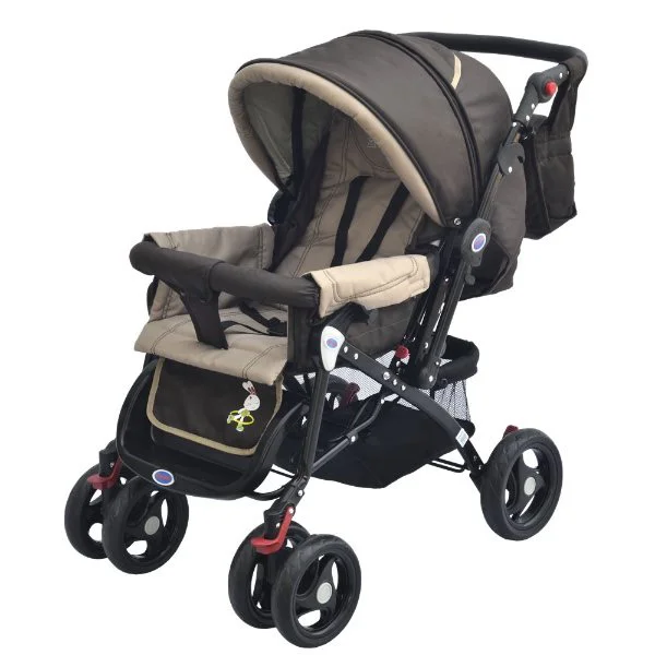 Carucior DHS Elements cu maner reversibil Maro foto