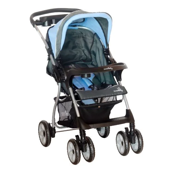 Carucior DHS Funky cu maner reversibil Albastru foto