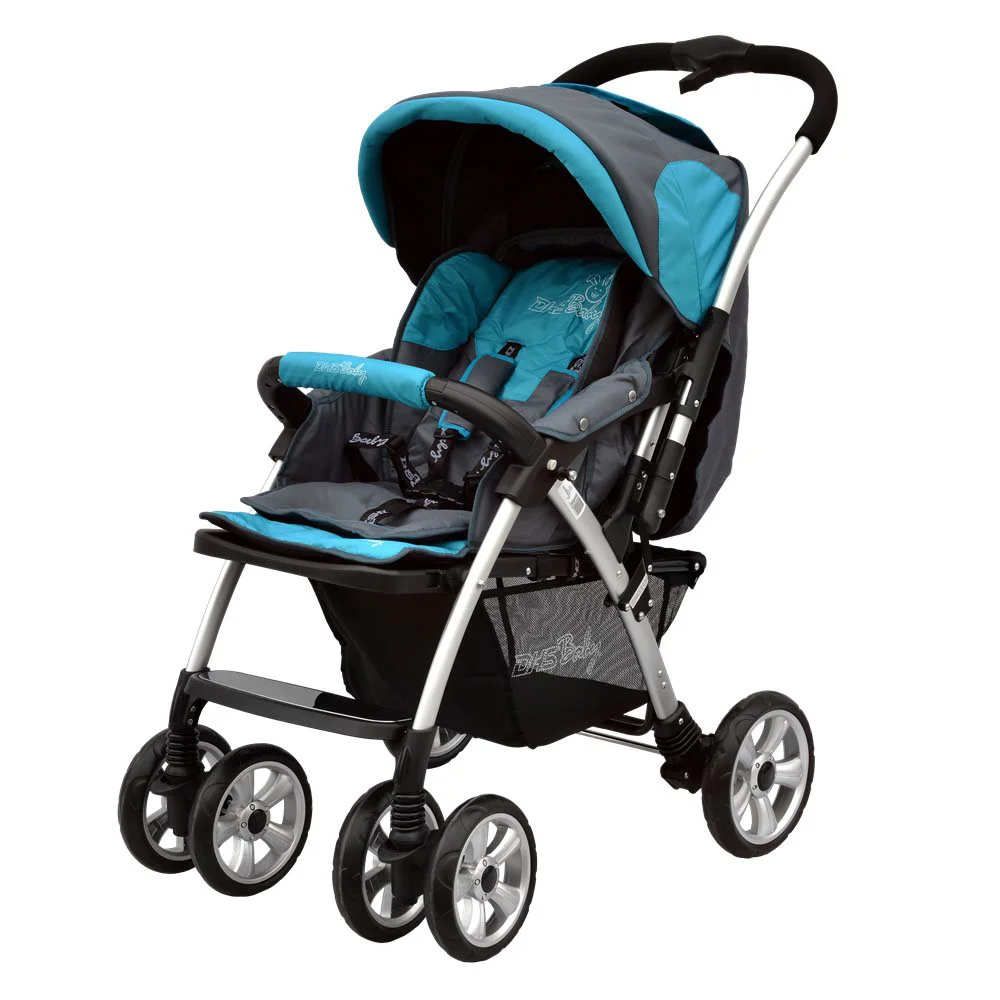 Carucior DHS Iceberg cu maner reversibil Albastru foto