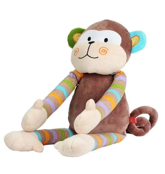 Мягкая игрушка BabyOno &quot;Обезьянка большая&quot; с погремушкой, 60 см