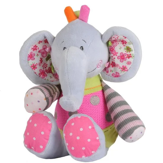 Jucarie de plus BabyOno &quot;Elefant&quot; cu zornaitoare, 50 cm