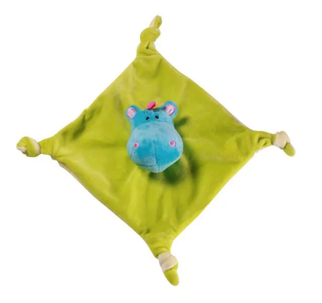 Игрушка велюровая BabyOno „Бегемотик” с погремушкой