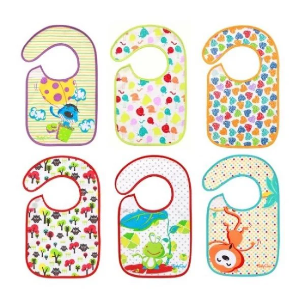 image for Baveta din bumbac BabyOno Midi cu strat impermeabil (6+ luni) foto