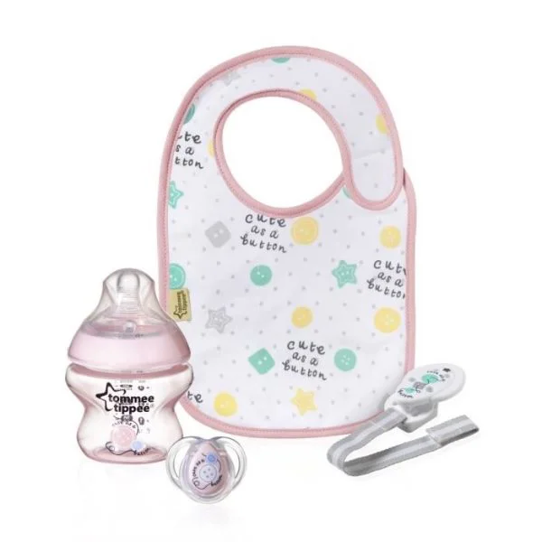 Подарочный набор Tommee Tippee Closer to Nature Pink (0+ мес.), 4 эл.