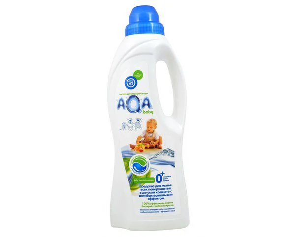 Solutie pentru spalarea suprafetelor in camera copilului AQA Baby cu efect antibacterial, 700 ml foto
