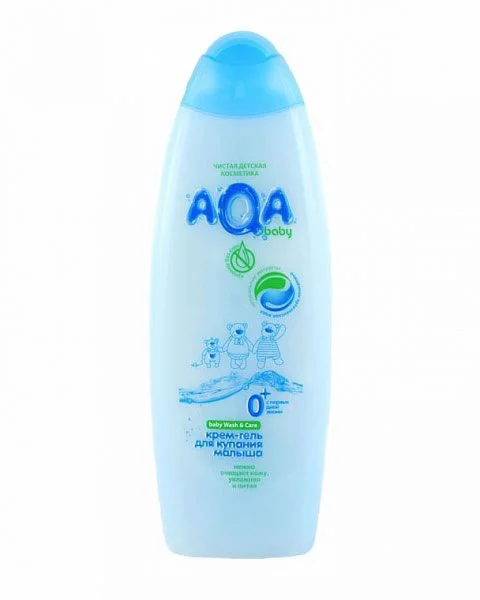 Gel-crema pentru baie AQA Baby (0+ luni), 500 ml foto