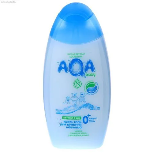 Gel-crema pentru baie AQA Baby (0+ luni), 250 ml foto