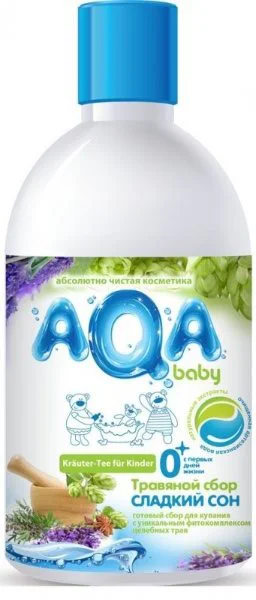 Травяной сбор для купания малышей AQA Baby "Сладкий сон" (0+ мес.), 300 мл foto
