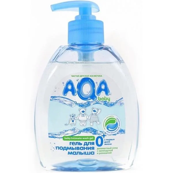 Gel pentru igiena intima AQA Baby pentru bebelusi (0+ luni), 300 ml foto