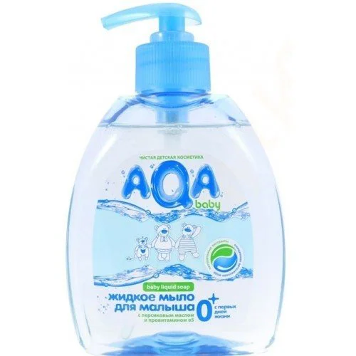 Sapun lichid AQA Baby pentru bebelusi (0+ luni), 300 ml foto