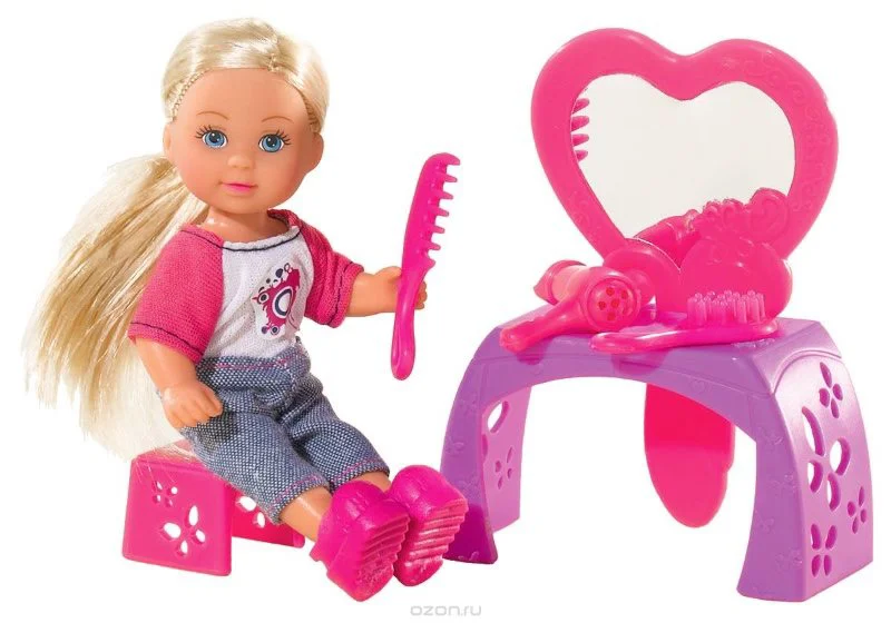 Papusa Simba Evi "Make-up Table", 12 cm foto