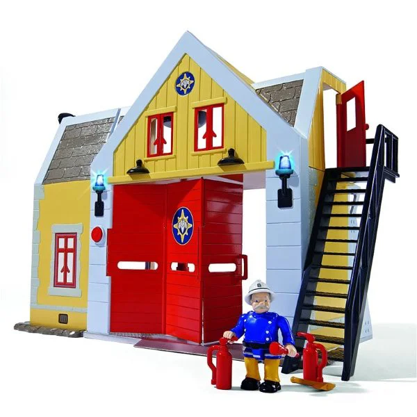 image for Statie de pompieri Fireman Sam cu sunet si lumina, 30 cm foto