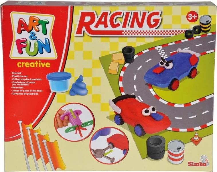 Set de creatie Simba Art&amp;Fun Plastilina "Soft Dough Racing" foto