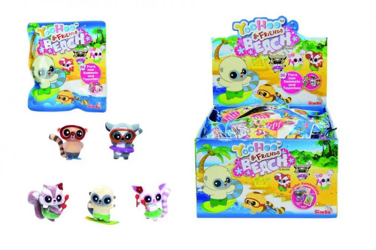 Figurine YooHoo&amp;Friends Beach, 5 cm + carte foto