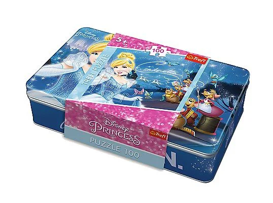 Puzzle Trefl Disney Tinbox Princess Going to the Ball, 100 piese foto