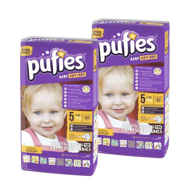 Scutece Pufies Baby Art&amp;Dry 5 (11-20 kg) DUO Pack, 104 buc. foto