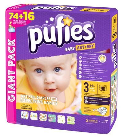 Scutece Pufies Baby Art&amp;Dry 3 (4-9 kg), 90 buc. foto