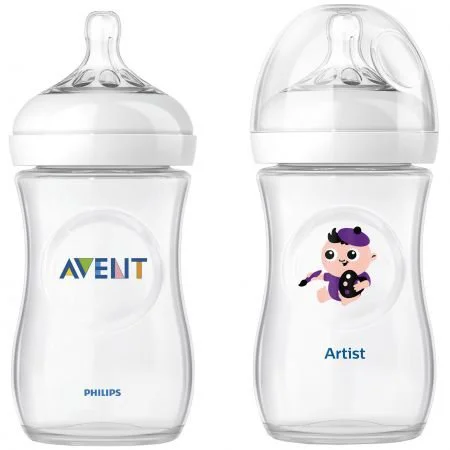 Set Philips AVENT Biberon Natural &quot;Artist&quot; Colectia Pasiuni de viitor, 2x260 ml