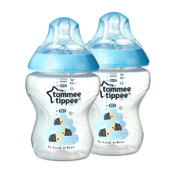 Biberon Tommee Tippee decorat (0+ luni), 260 ml, 2 buc.