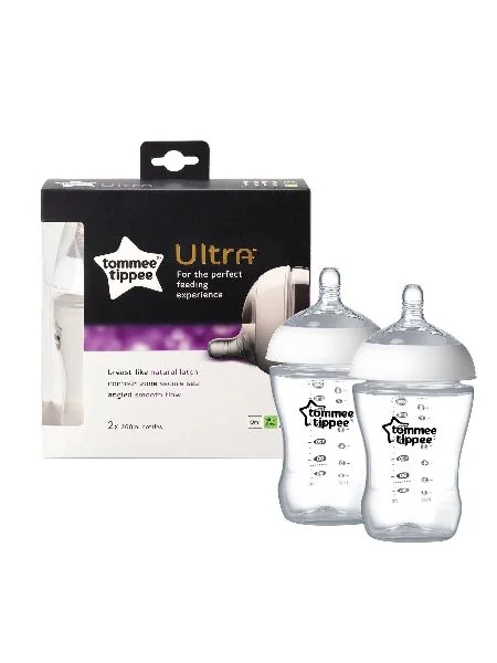 Бутылочка Tommee Tippee Ultra (0+ мес.), 260 мл, 2 шт.